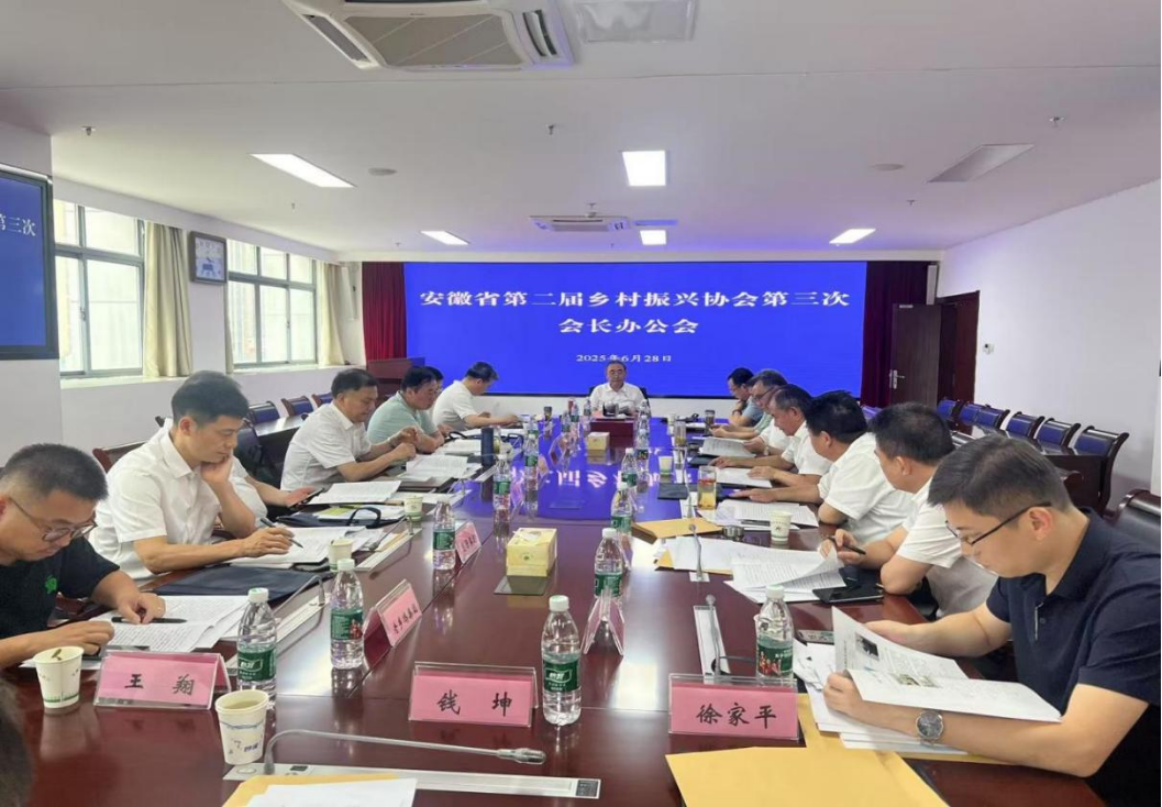安徽省乡村振兴协会常务理事会会议顺利召开